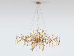 BIJOUT OVAL SMALL - Halogen bronze pendant lamp _ Serip