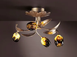 BOUQUET ARBOR SMALL - Handmade bronze ceiling lamp _ Serip