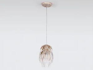 DANDELION CYNARA MEDIUM - LED handmade bronze pendant lamp _ Serip