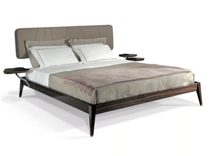 SERENE - Wooden bed with upholstered headboard _ Sicis