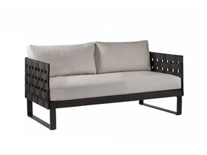 KOMFY BLACK - 2 seater garden sofa _ Sifas