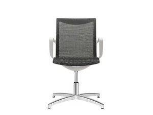 SOUL AIR - Mesh reception chair with armrests _ Sitland