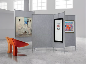 360° PARTITION - Free standing fabric workstation screen _ Slalom