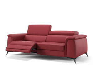 LIVORNO - 3 seater leather sofa _ Sofanella