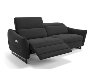 MODENA - 3 seater sled base fabric sofa _ Sofanella