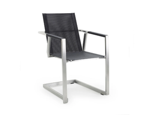 ALLURE - Cantilever garden chair with armrests _ Solpuri