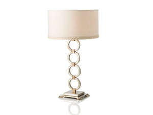 NEW DIRECTIONS 20708 - Metal table lamp with linen lampshade _ Stillux