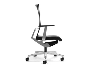 AVIANET 3612 - Mesh office chair with castors with armrests with 5-Spoke base _ TALIN