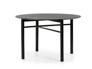 JUNCO - Round veneer and rubberwood table _ TEULAT