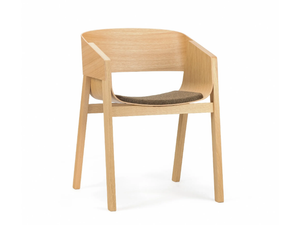 MERANO 323 400 - Wooden chair with integrated cushion _ TON