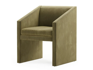 ANGLE - Velvet easy chair with armrests _ TRNK