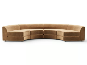 MAURA - Modular curved fabric sofa _ TRNK