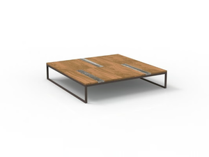 CASILDA - Square wooden garden side table _ Talenti