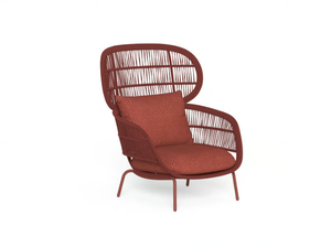 PANAMA - Rope garden armchair with fabric cushions _ Talenti