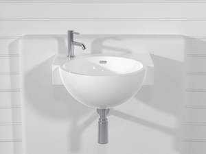 GOAL LATMG - Wall-mounted Pietraluce® washbasin _ Technova