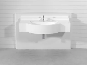 RIMINI FIXED PLTSS - Wall-mounted Pietraluce® washbasin _ Technova