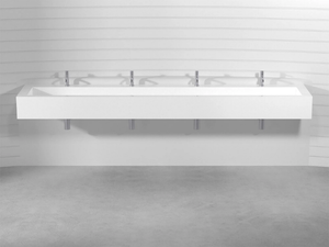 MODULO 4 PLTM4 - Wall-mounted Pietraluce® washbasin _ Technova