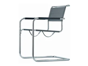 S 34 N - Cantilever mesh chair with armrests _ Thonet