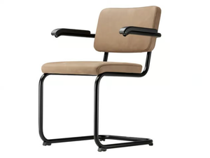 S 64 PV - Cantilever upholstered chair with armrests _ Thonet