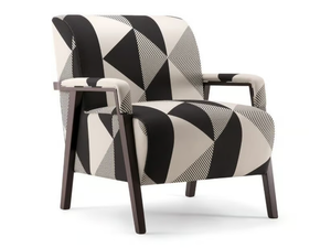 CARTER - Fabric armchair with armrests _ Tirolo