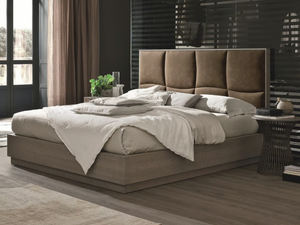 PRESTIGE - Ash double bed with high headboard _ Tomasella