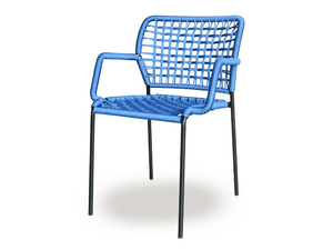 CORDA - Rope chair with armrests _ Tonon