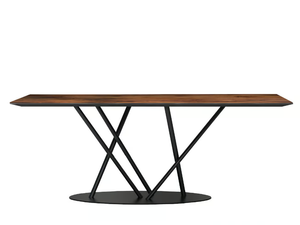 TUBE - Rectangular wooden dining table _ Tonon