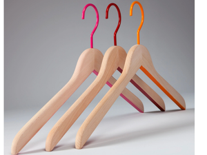 IRENE RED, FUCHSIA, ORANGE - Beech clothes hanger _ Toscanini