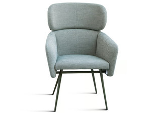 BALÙ-XL-MET - Fabric armchair with armrests _ TrabA'