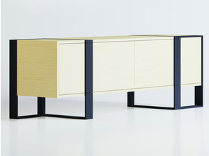 JACKIE - Steel and wood sideboard with doors _ TrackDesign