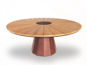 SPICA - Round Corten™ garden table _ TrackDesign