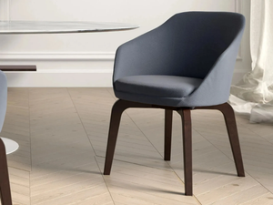 NICKY - Fabric easy chair with armrests _ Tremolada