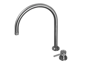 VOLGA - 2 hole single handle stainless steel washbasin mixer _ Tubico