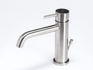 NILO - Countertop stainless steel washbasin mixer with automatic pop-up waste _ Tubico