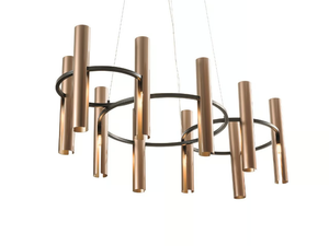 REEDS - Metal chandelier _ Turri