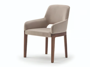 DOMUS - Fabric chair with armrests _ Turri