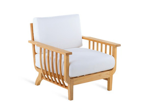 CHELSEA - Garden armchair in teak and acrylic fabric _ Unopiù