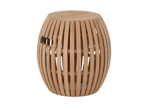 SWING - Low teak garden stool _ Unopiù