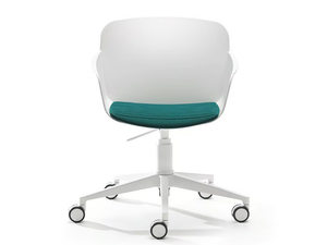 LIBERA ARMCHAIR - Height-adjustable polypropylene office chair with armrests with 5-Spoke base _ VAGHI