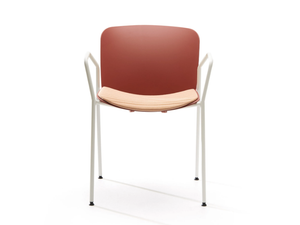 LIBERA - Stackable polypropylene chair with armrests with integrated cushion _ VAGHI