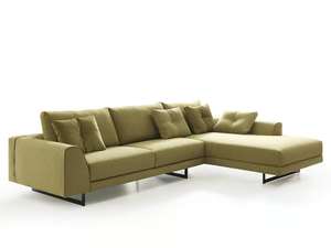 ERNEST NEW - Fabric sofa with chaise longue _ VALENTINI