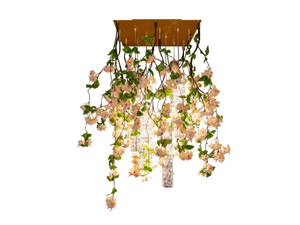 FLOWER POWER CASCADES SQUARE - LED Murano glass ceiling lamp _ VGnewtrend