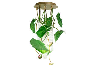 FLOWER POWER LOTUS DICHONDRA ROUND - LED Murano glass ceiling lamp _ VGnewtrend