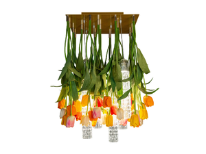 FLOWER POWER TULIP SQUARE - LED Murano glass ceiling lamp _ VGnewtrend