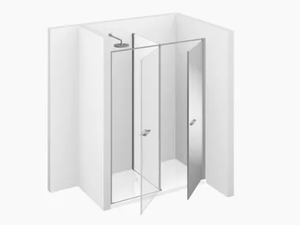 TWIN T10 - Custom niche shower cabin with hinged door _ VISMARAVETRO