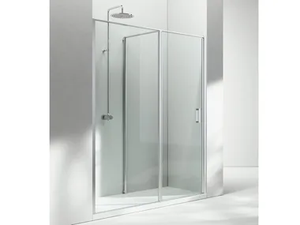 LINEA IN1 - Niche tempered glass shower cabin with hinged door _ VISMARAVETRO