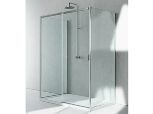 SERIE 8000 CF+CQ+CG - Corner crystal shower cabin with sliding door _ VISMARAVETRO