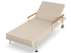 HAMPTONS - Recliner sun lounger with armrests with castors _ VONDOM