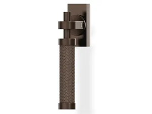 H377 P SL - Brass window handle on rose _ Valli