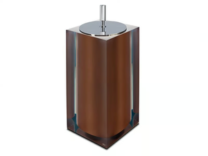 BRONZE GLOSS SMALL - Resin bathroom waste bin _ Vallvé